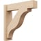 Ekena Millwork 6-in W x 24-in D x 24-in H Funston Block Rough Cedar Woodgrain TimberThane Outlooker, Primed Tan OUTUR060X24X24FST44RCPR - alternate 1